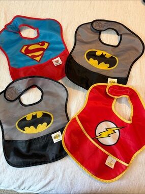 Bumkins superhero bibs